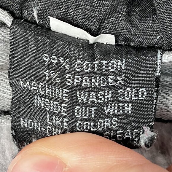 Y2K XXX Rude Jeans Mens 30x32 Gray Skinny Button Fly Denim - Picture 5 of 8